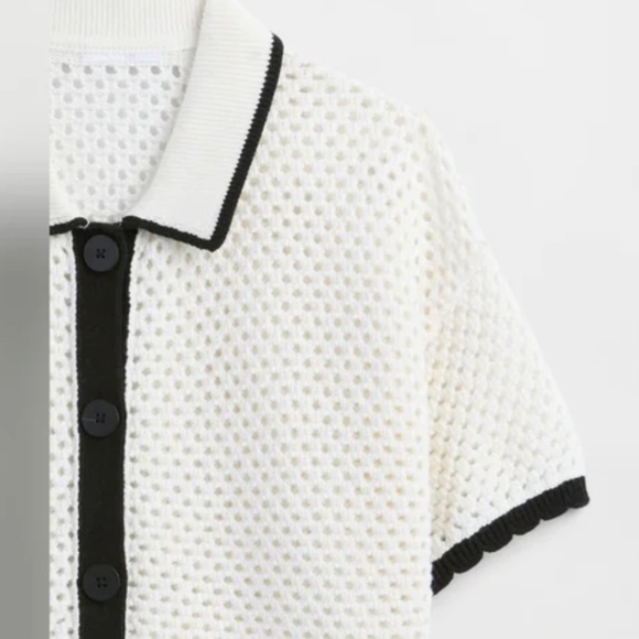 GAP off white /Milk open crochet cardigan, XL, PG1480 - Picture 4 of 7